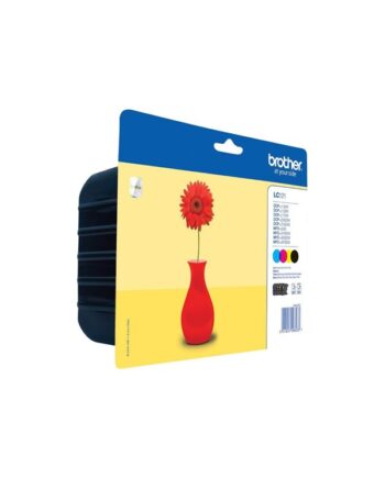 Brother Lc121   Lc 121 Value  -pack Black Cyan Magenta Yellow Blækpatron Cyan