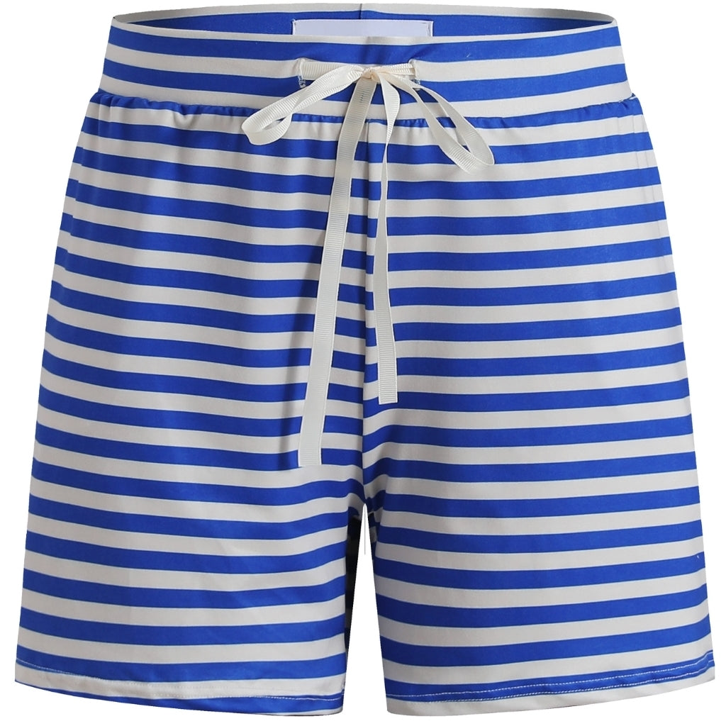 Liberte Dame Shorts Alma 9517 Stripe Ivory Cobolt